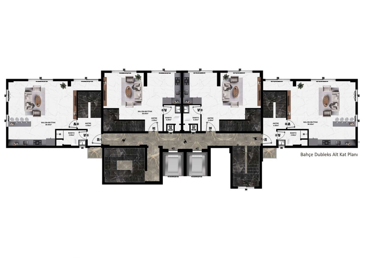 Жилой комплекс в районе Конаклы, Аланья, Турция № 2107 - фото 17