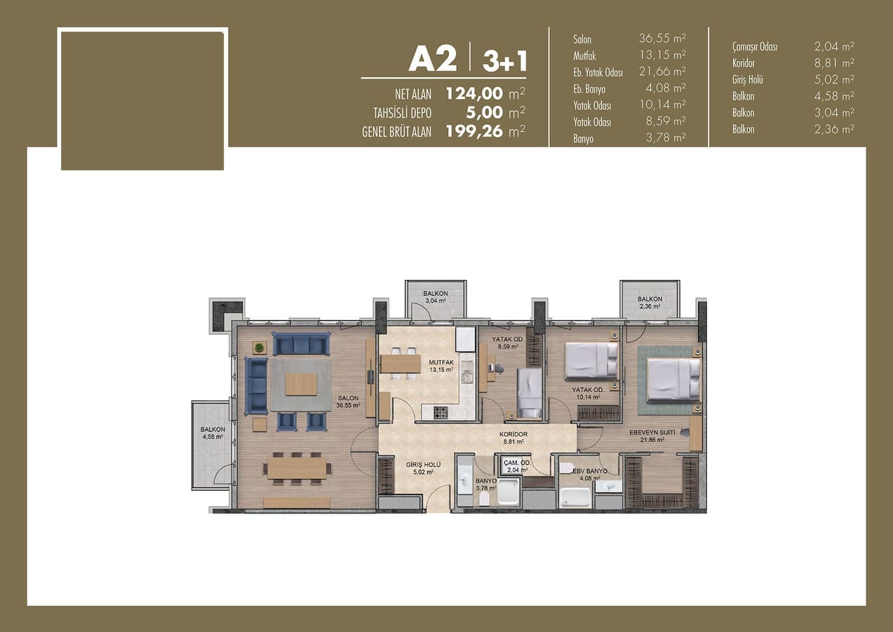 Apartamento 2 habitaciones  Marmara Region, Turquía