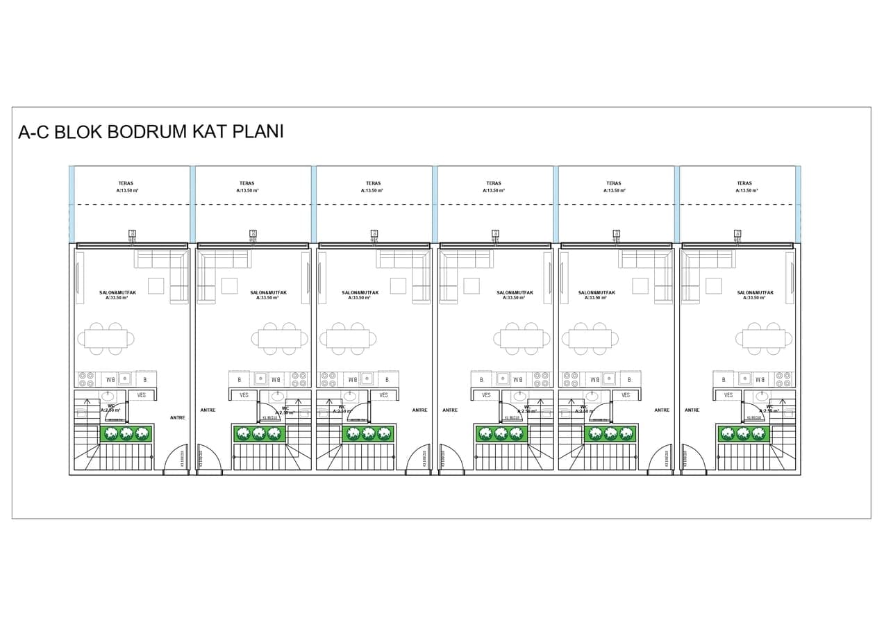 Wohnung 3 Zimmer  Konakli, Türkei