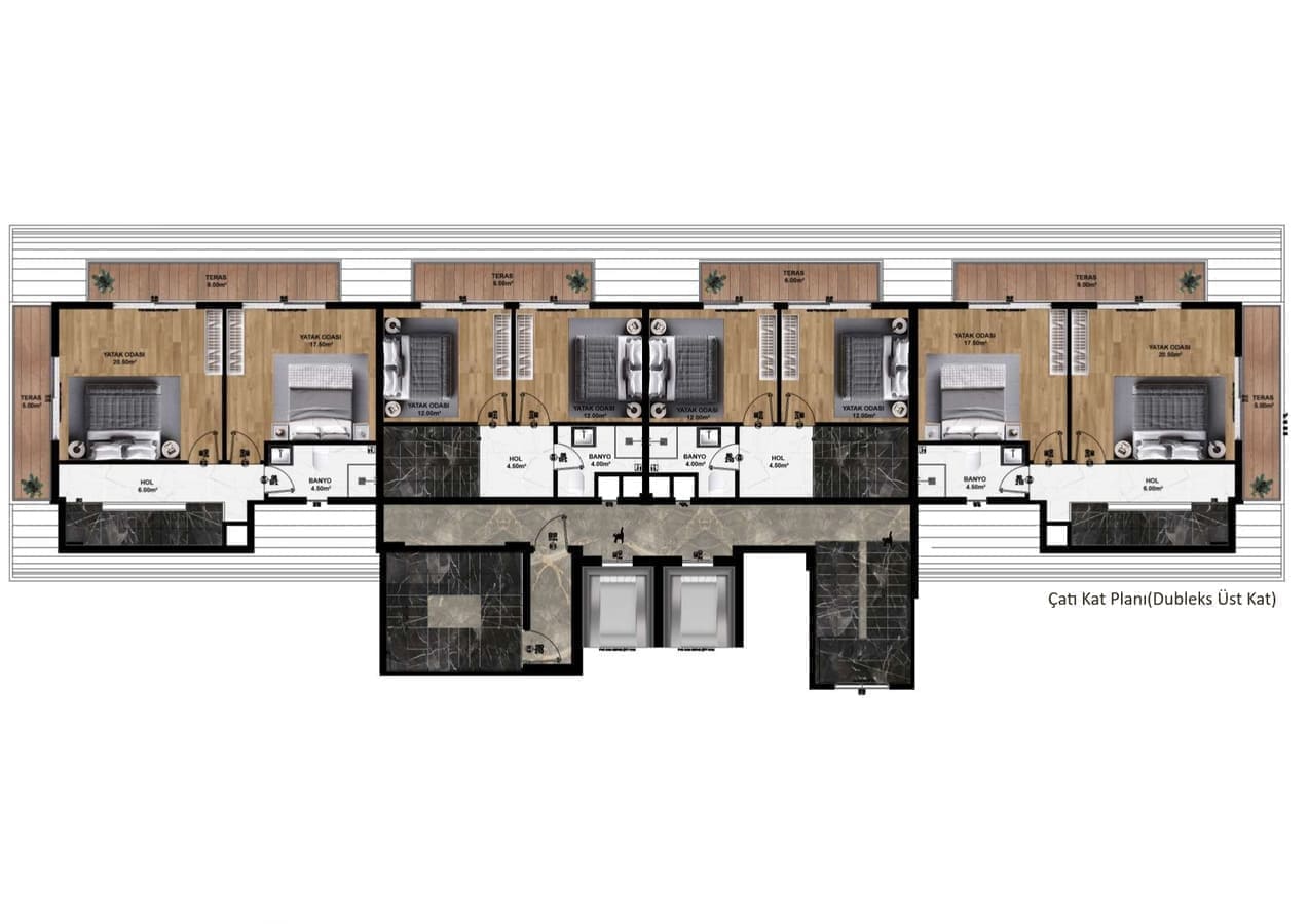 Жилой комплекс в районе Конаклы, Аланья, Турция № 2107 - фото 21