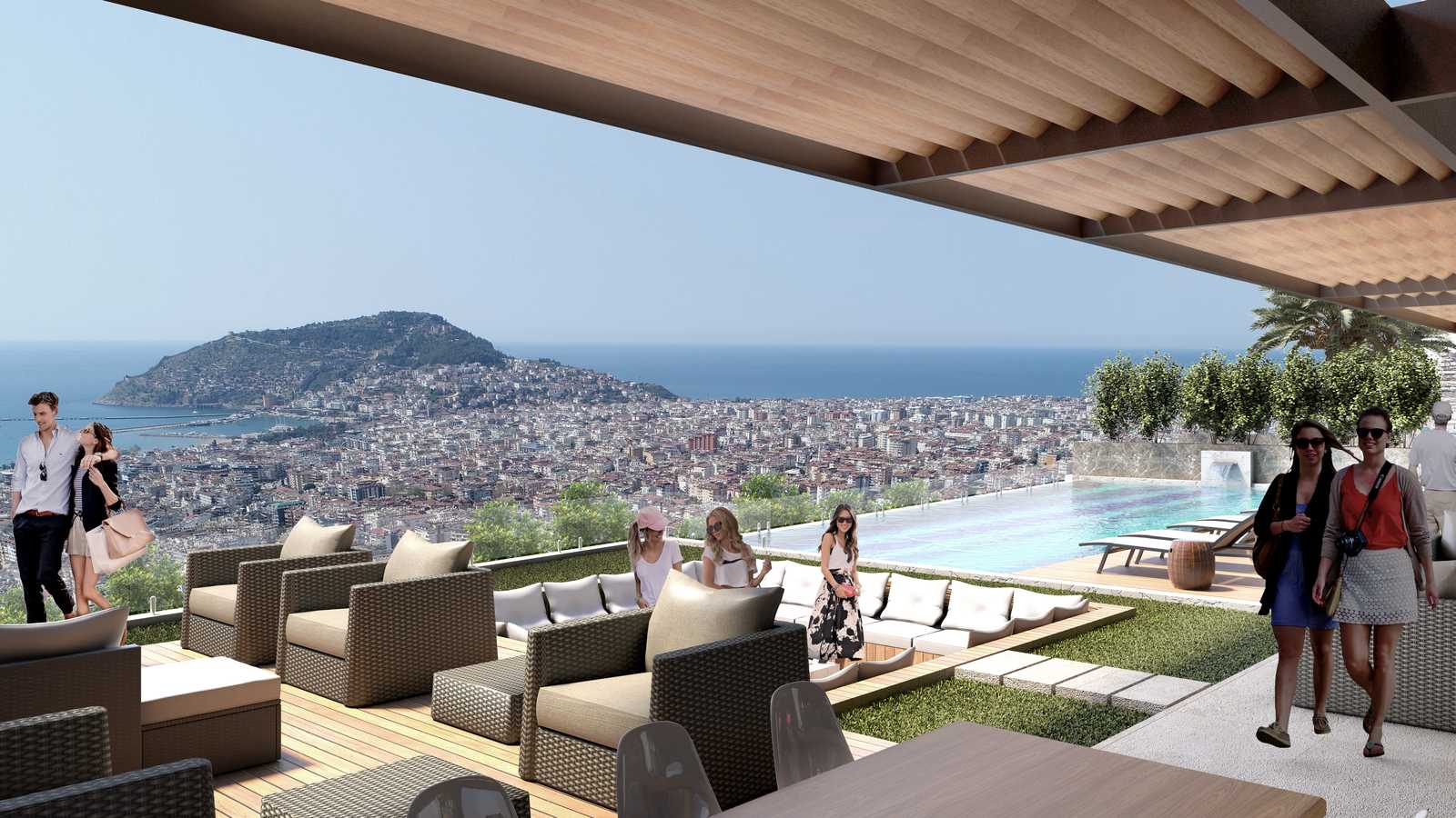 Penthouse 3 Zimmer  Alanya, Türkei