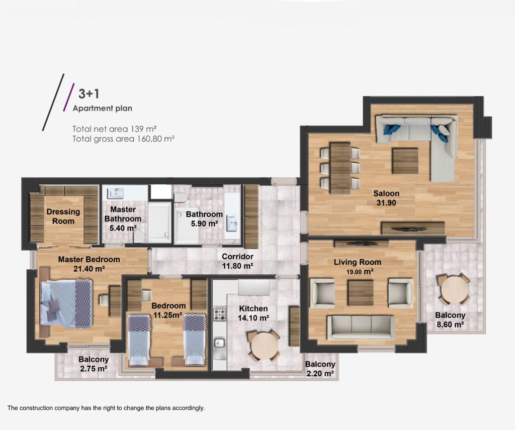 Ático 4 habitaciones  Alanya, Turquía