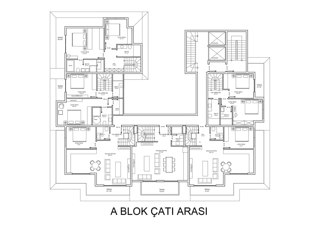 Appartement 2 chambres  Alanya, Turquie