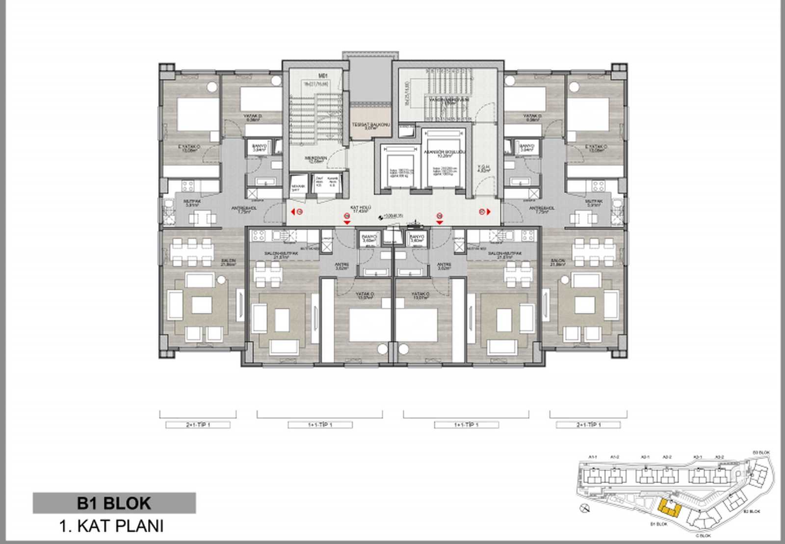 Квартира 3 комнаты  Мраморноморский регион, Турция