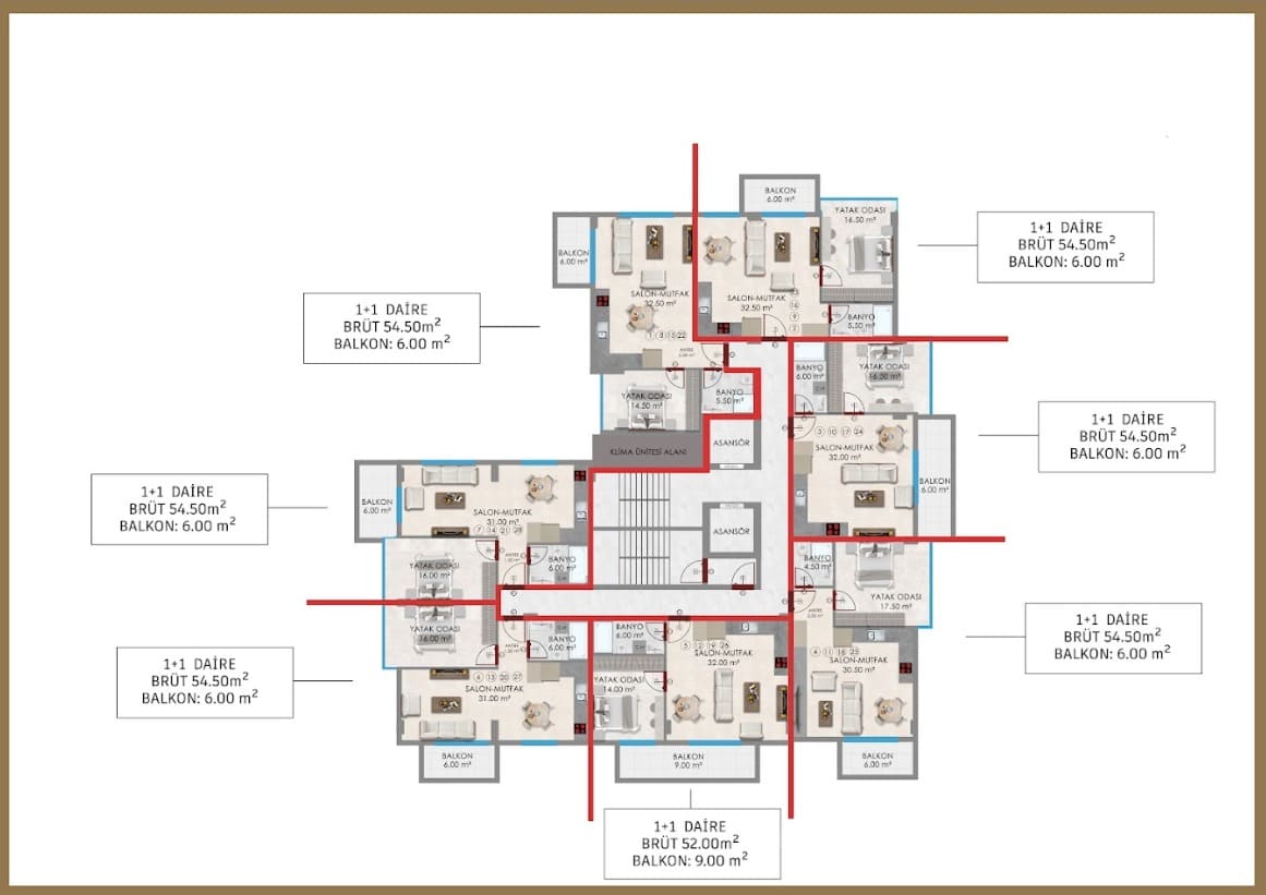 Жилой комплекс в районе Алания, Аланья, Турция № 3157 - фото 23