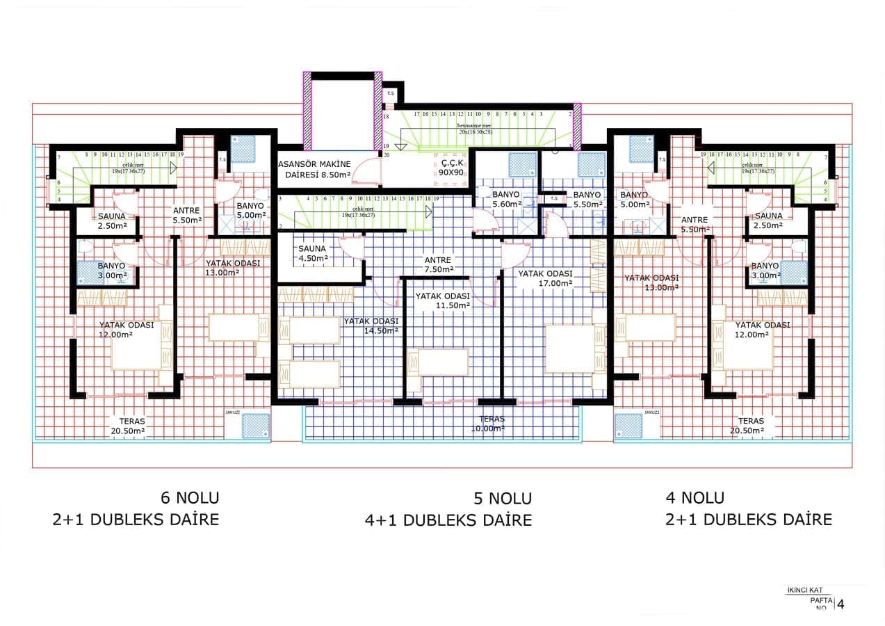 Wohnung 3 Zimmer  Alanya, Türkei