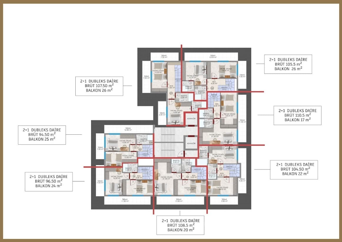 Жилой комплекс в районе Алания, Аланья, Турция № 3157 - фото 22