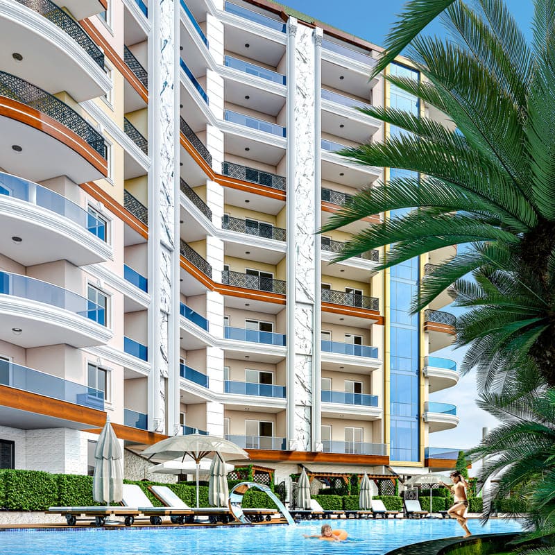 1 bedroom apartment  Gazipasa, Turkey