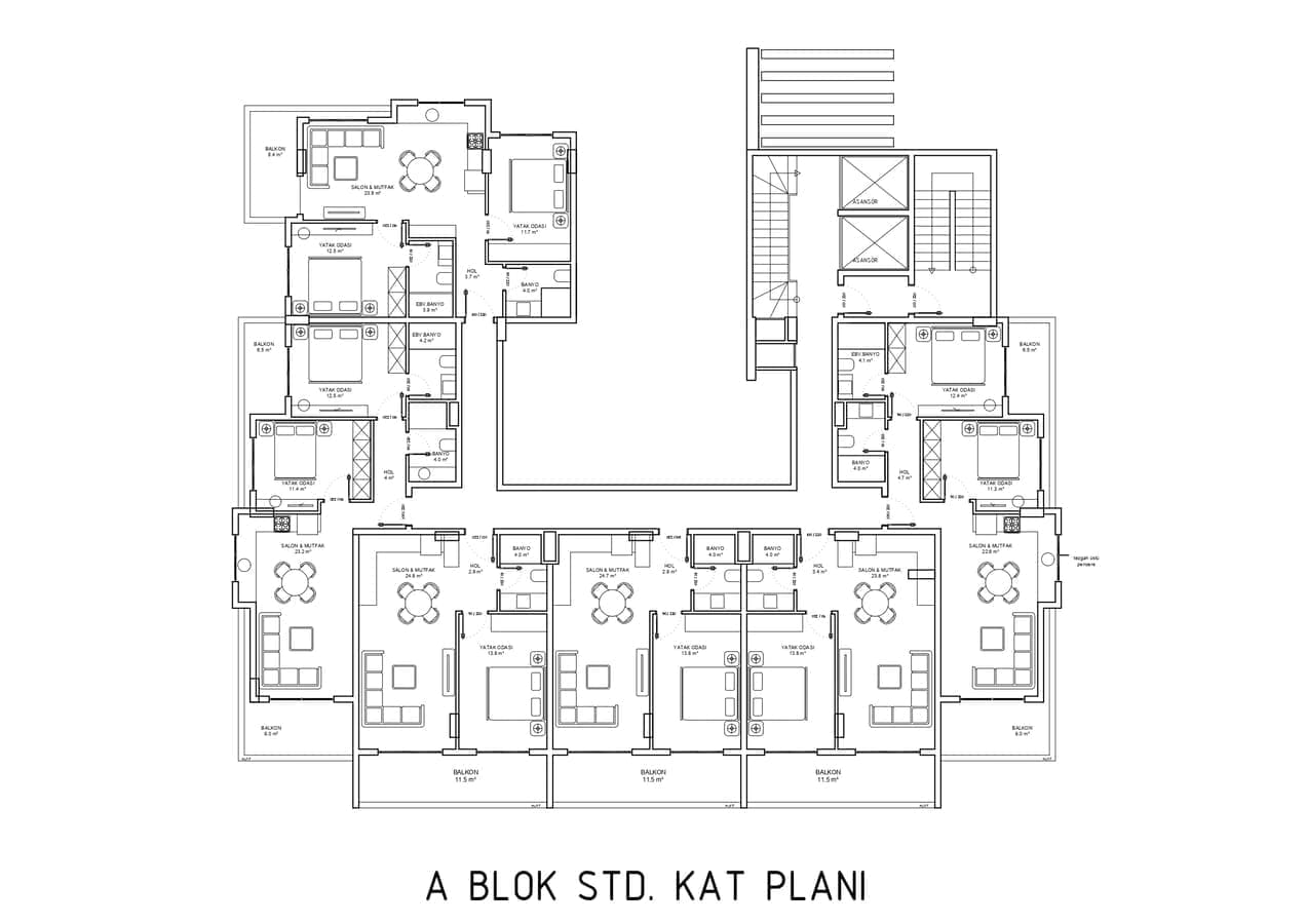 Wohnung 2 Zimmer  Alanya, Türkei