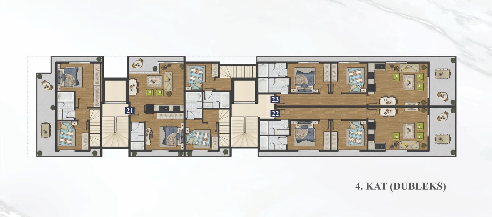 Ático 4 habitaciones  Alanya, Turquía